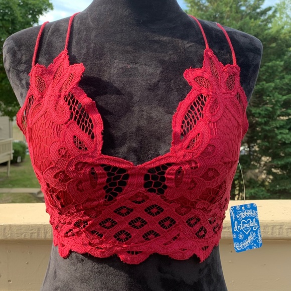 Free People Other - Free People Adella Bralette Garnet